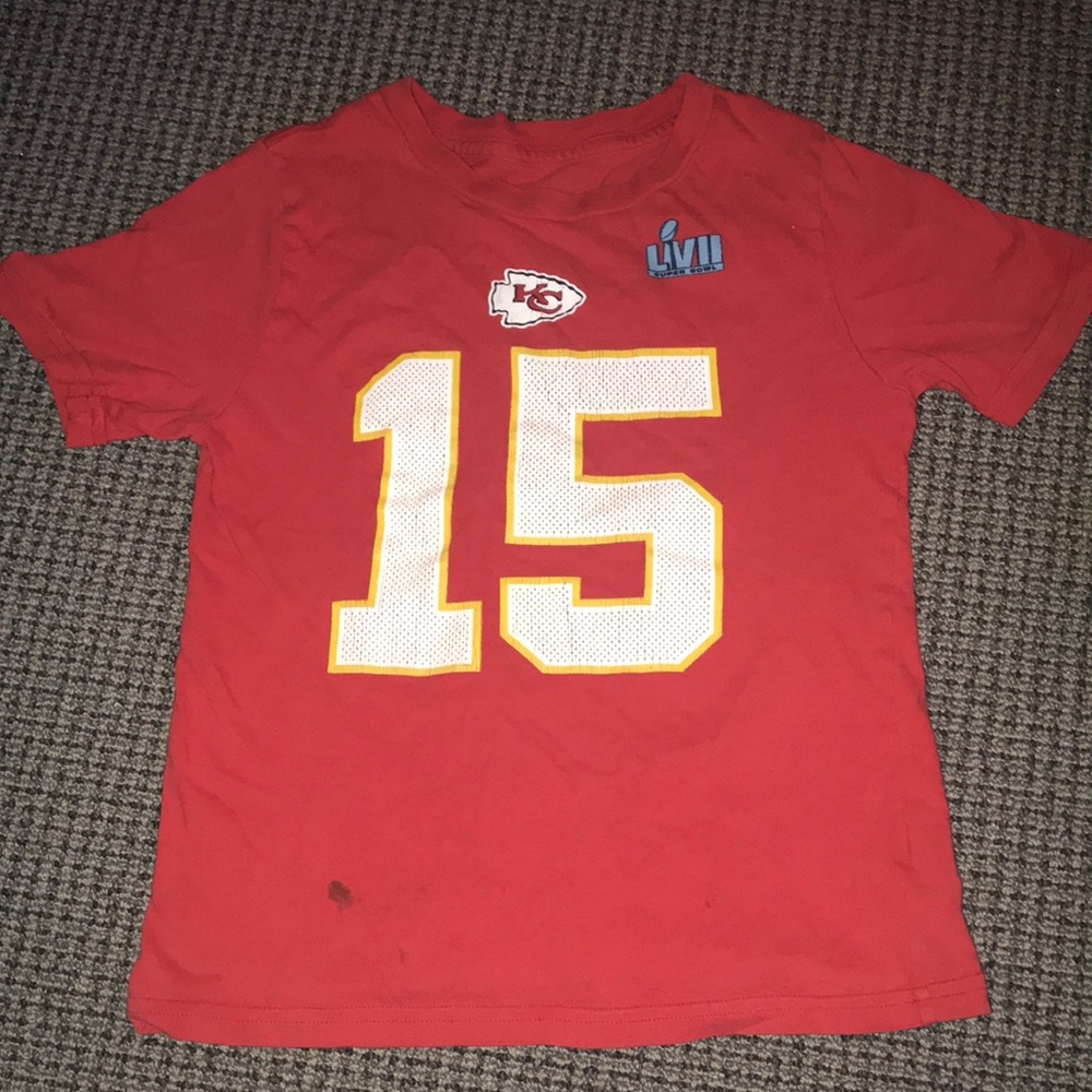 Kansas City Chiefs Patrick Mahomes Nike Kids 15 Football Tee